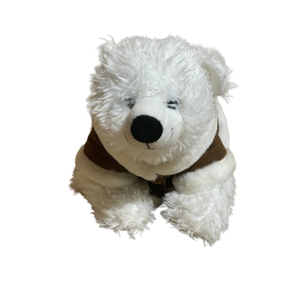 Build A Bear Friendly Polar Bear! Comes with winter jacket. - Picture 2 of 5